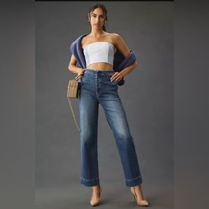 NWT Mother The Cinch Greaser High Rise Wide Leg Ankle Jean size 24